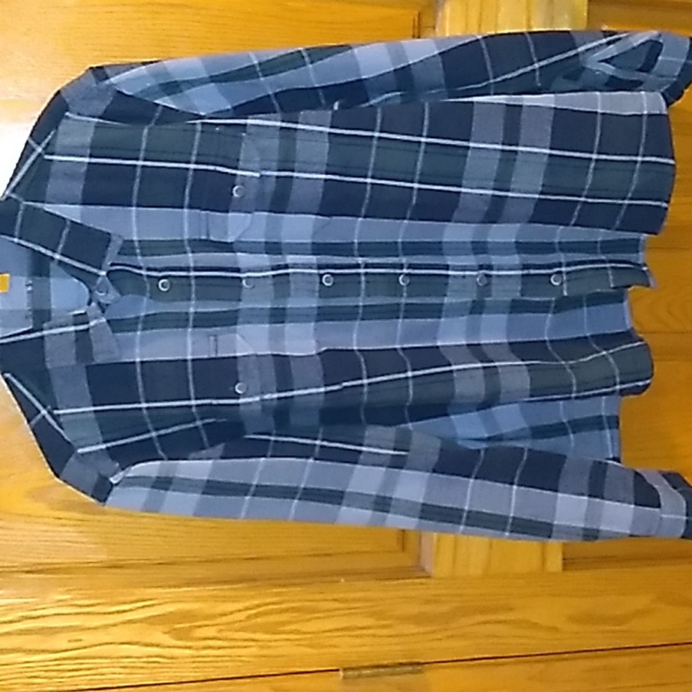 Blue/green plaid shirt